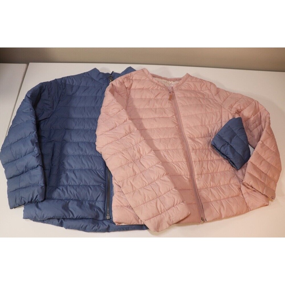 Pink and Blue Puffer Jacket Lot Size 6 to 7 Yrs 8 to 9 Yrs